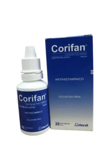 CORIFAN (CLORFENAMINA) GOTAS X 20 ML HERSIL