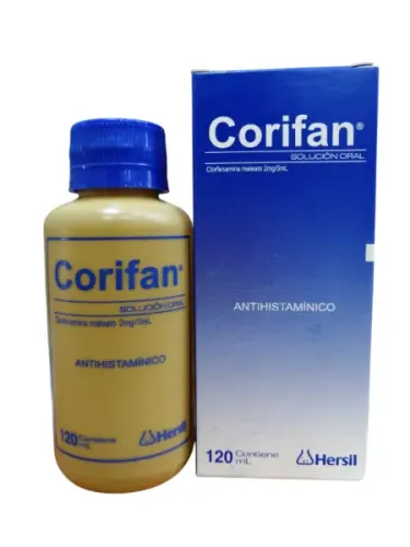 CORIFAN (CLORFENAMINA 2 MG/5ML) X 120 JBE  HERSIL