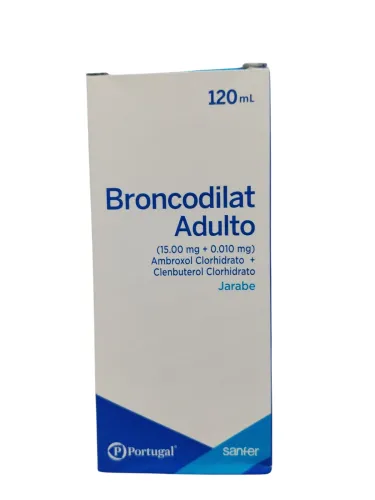 BRONCODILAT ADULTO (AMBR 15 mg + CLEMB 0.10 mg) X120ML  JARABE  PORTUGAL