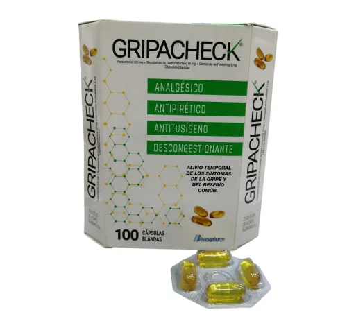 GRIPACHECK CAJA X 100 CAPSULAS BLANDAS