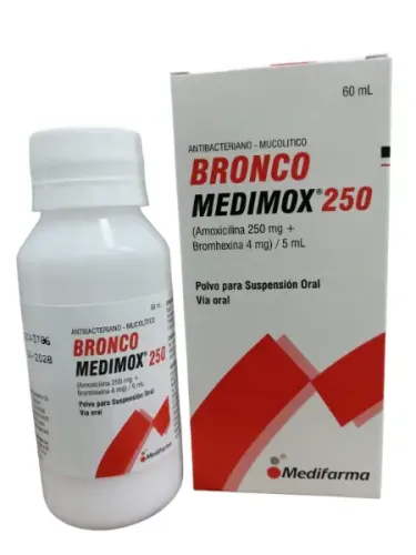 BRONCO MEDIMOX 250 MG(AMOXI+BROM) FCO X 60 ML MEDIFARMA
