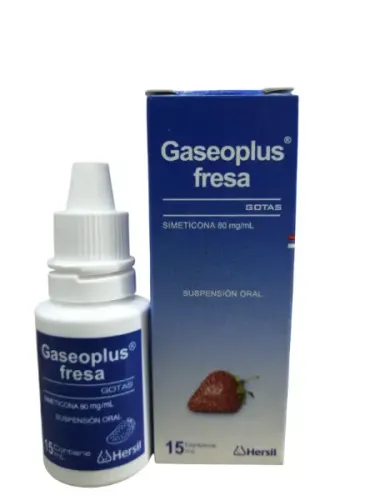GASEOPLUS FRESA (SIMETICONA 80 MG) GOTAS X 15 ML HERSIL