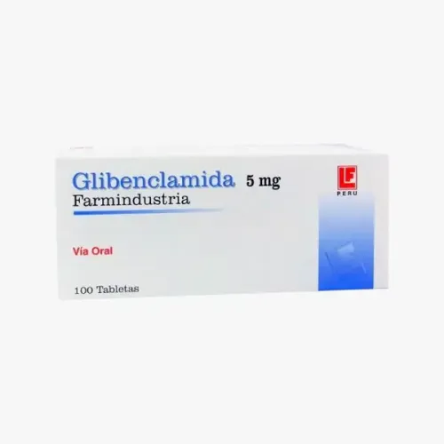 GLIBENCLAMIDA 5 MG CAJA X 100 TAB