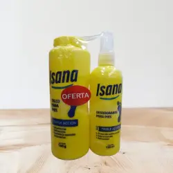 TALCO ISANA PACK 140 G + DESODOR P/PIES 150 ML PERUFARMA