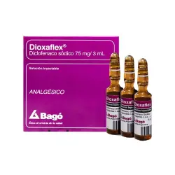 DIOXAFLEX (DICLOFENACO 75MG/3ML) CAJA X 3 AMP IM