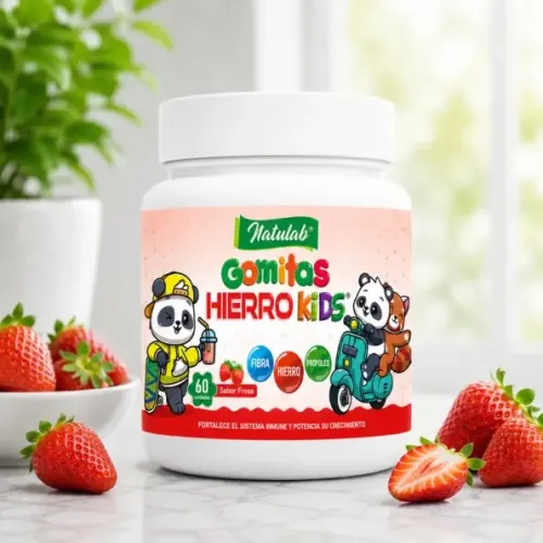 GOMITAS HIERRO KIDS FCO X 60 UNI SABOR FRESA