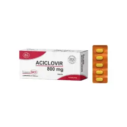 ACICLOVIR 800 MG CAJA X 10 TABLETAS