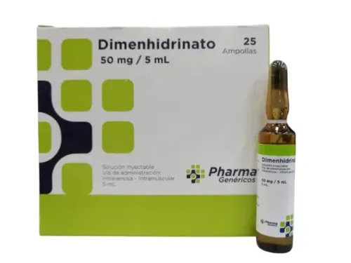 DIMENHIDRINATO 50MG/5ML  IM- IV  CAJ X 25 AMP
