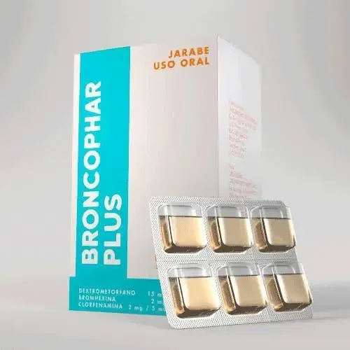 BRONCOPHAR PLUS NF( FENILEF+DEXTROM+GUAIFE) CAJA X 60 UNI