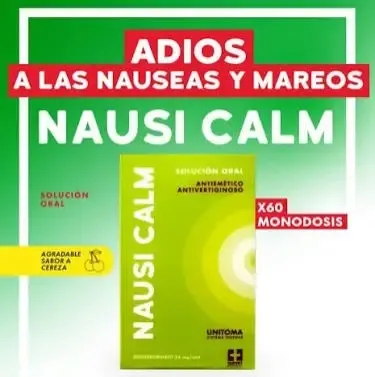 NAUSICALM (DIMENHIDRINATO 24MG/6ML) DIEPHAR CAJA X 60 UNI. FARVET