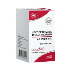LEVOCETIRIZINA DICLOHIDRATO 2.5 MG/5 ML JB  FRASCO X 60 ML