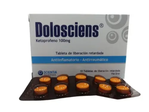 DOLOSCIENS(KETOPROFENO 100MG)CAJA X 10 TB