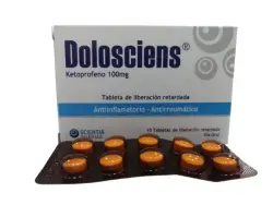 DOLOSCIENS(KETOPROFENO 100MG)CAJA X 10 TB